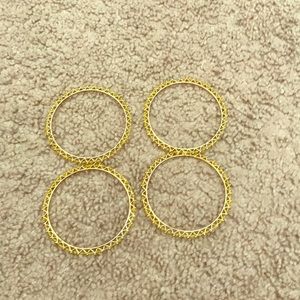 4 golden braclets